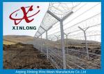 Professional Razor Blade Wire , Security Barbed Wire PVC Coated Steel