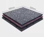 Soundproof Acoustic Rubber Tiles Matting Anti Slip Eco Friendly Material For