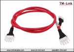 HXT63080 3P 16AWG female to female Red PVC Jacket power cable assemblies