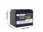 12V 50Ah 12 Volt Lithium Battery For Trolling Motor Bluetooth Camping Car