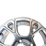 Golf Cart 12 Inch Machined/Gunmetal Aluminum Wheels Including Center Caps 4x4