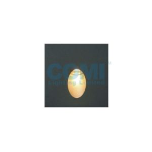 24VDC or 110-240VAC 3W Osram LED Asymmetrical Square Recessed Step Lights CRI 80