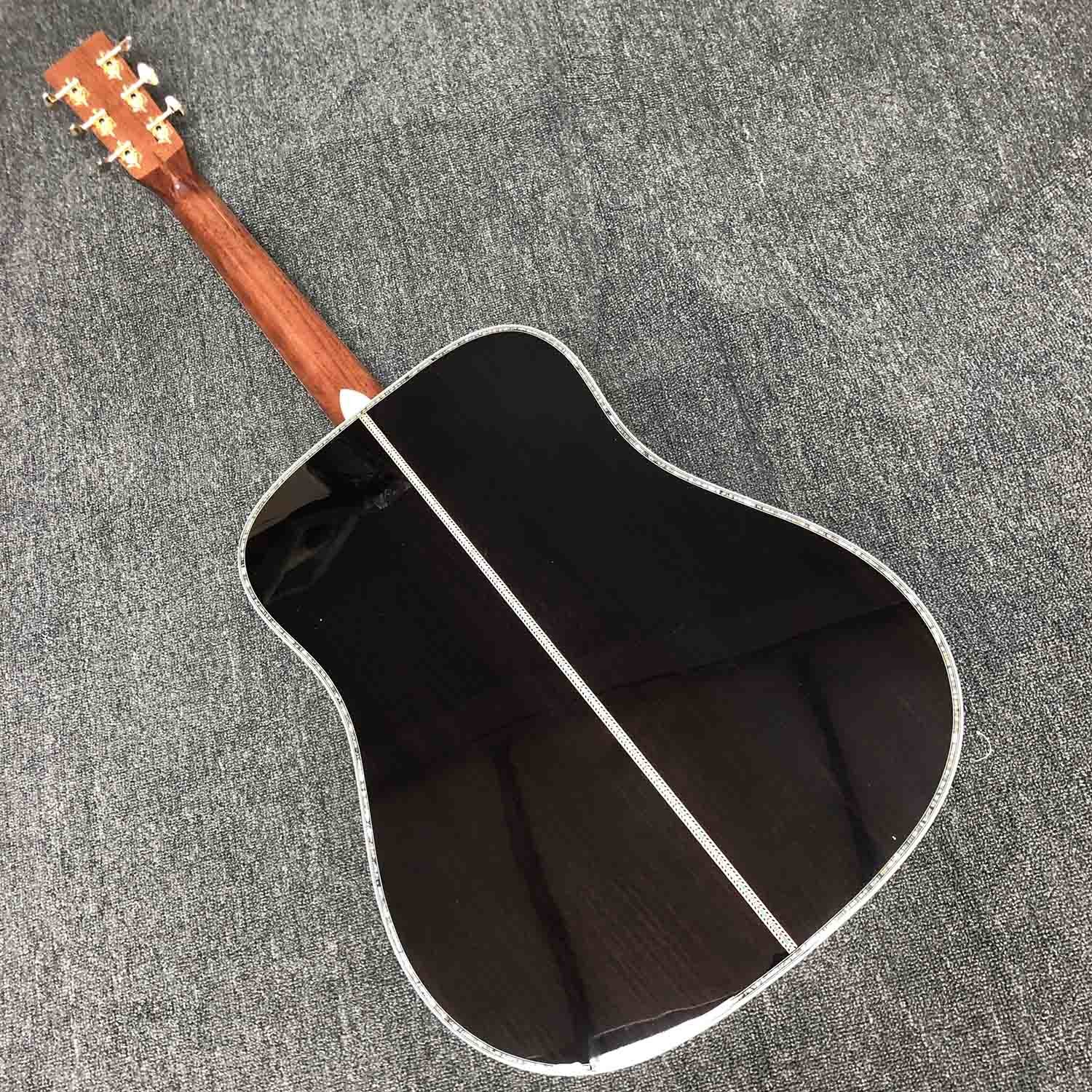 Custom AAAA All Solid Cedar Wood Dreadnought 41" Professional Customized Acoustic Guitar with Tuner Made in Taiwan