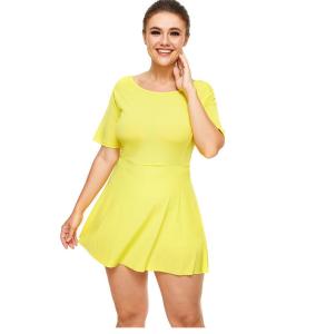 Wholesale Customized Plus Size Workout Outfit Knited Sexy Back Sport Running Dress from china suppliers