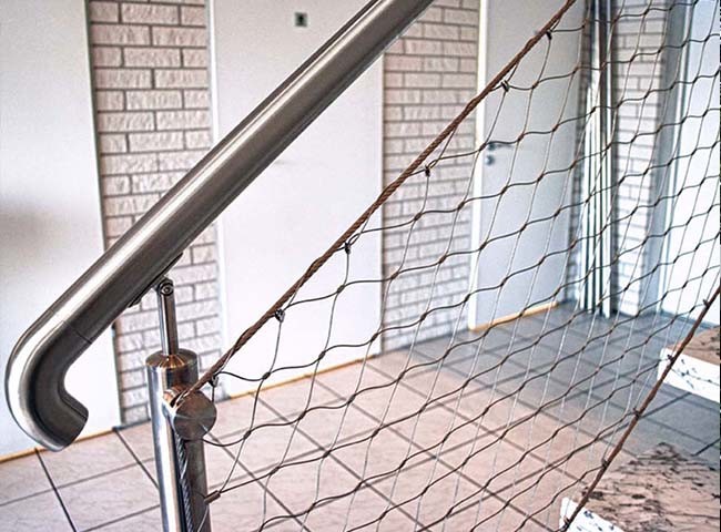 Architectural Rope Mesh For Building Facade, Railing Filler Mesh, Fencing, Zoo Mesh,Helideck Perimeter Safety Netting