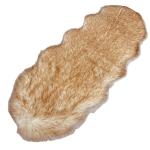 38KG Round Sheepskin Chair Pad Faux Fur Pad Pattern Dyed