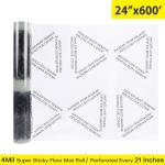 4 Mil * 24 Inch * 600 Feet PE Car Carpet Protective Film With Perforation Every