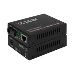 Gigabit Single Mode Media Converter PoE Unmanaged DC48V 1310/1550nm 20KM SC
