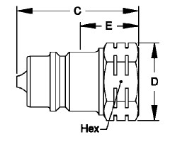 ISO 7241 A 3/8'' Stainless Steel Quick Connect Fittings