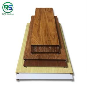 Wholesale Home Decoration CE Wood Grain Aluminium Strip Ceiling Fireproof 0.6mm-1.2mm Thickness from china suppliers