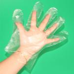 PE Hand Clear Plastic Gloves For Cleaning Safety Food Handling , Baking Tool