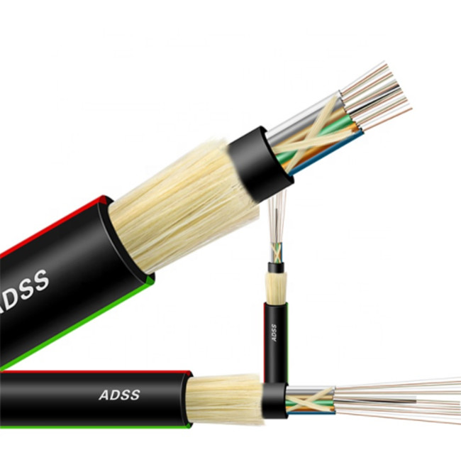 G652D 6 12 24 48 72 96 Core Fiber Optic Cable ADSS Non Metallic