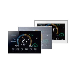 Wholesale Tuya Alexa And Google Home Wi-Fi Room Smart Wireless Thermostat With Touchscreen Color Display from china suppliers