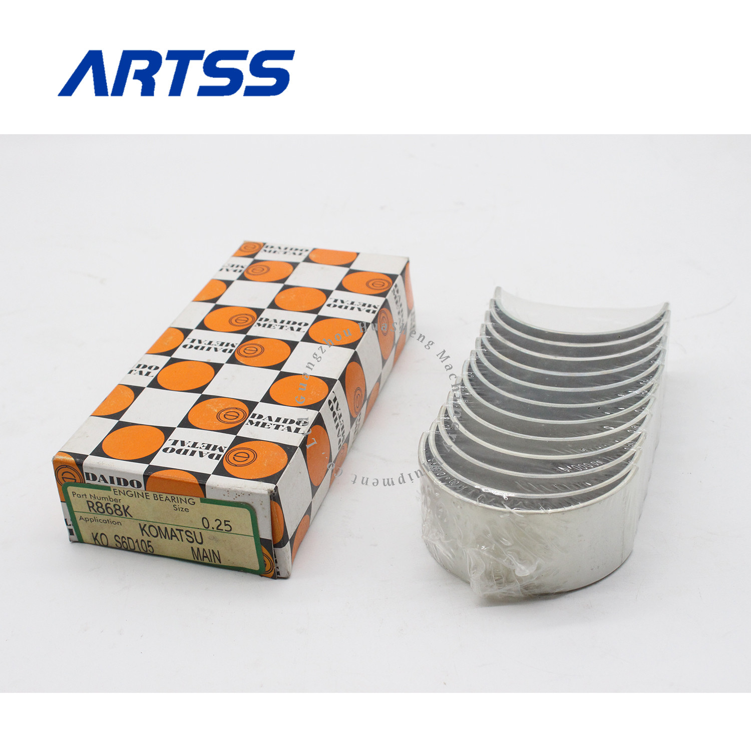 High Quality Diesel Engine DAIDO R868K S6D105 6D105-1 Main Bearing +0.25 For Komatsu Excavator Spare Parts