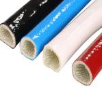 550 Degrees Heat Resistant Silicone Fiberglass Sleeve Insulation Cable Pipe
