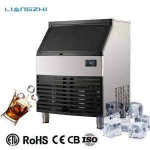 Wholesale 60KG Ice Storage Capacity Production Line Cube Ice Maker Machine for Building Material Shops from china suppliers