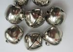 Holiday decorations silver cross jingle bell Holiday decorations silver cross
