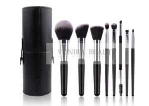 Wholesale Classic Black Customized Synthetic Makeup Brushes Set With Holder from china suppliers