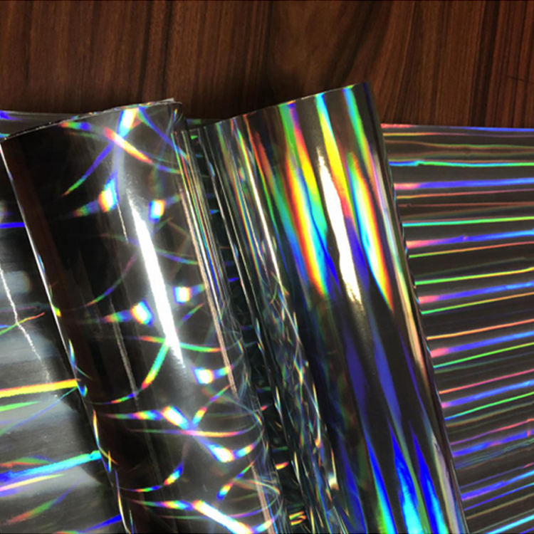 Packaging Decoration Holographic Vinyl Film with UV Offset/Silk Screen/Flex Printing