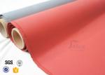 760G Silicone Coated High Silica Fiberglass Cloth 1000℃ 0.7MM Satin Weave