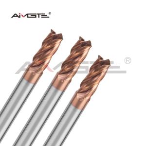 Wholesale 4 Flute Carbide End Mill 1mm - 12mm End Mill For Steel HRC 55 from china suppliers