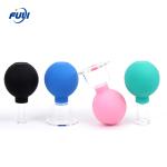 Face Lift Vacuum suction Massage Hijama Cups Rubber facial cupping black with