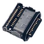 DX07WH24JA3R1200-01 Right angle female USB TYPE C, Receptacle IPX8 ON BOARD