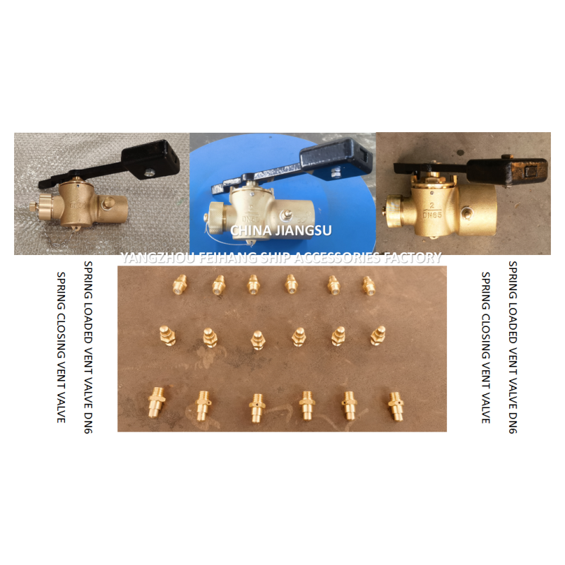 DN6 Spring Loaded Vent Valve with Threaded Ends Compliant with CB/T3778-1999 Standard