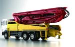 Yellow Reliability Concrete Pump Truck With Hydraulic System ISUZU 6x4 Chassis