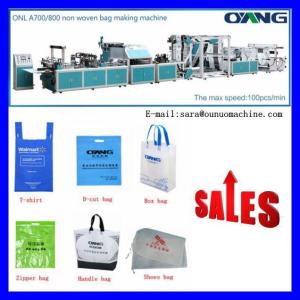 Wholesale Full Automatic PP Non Woven Bag Making Machine / Making Zipper Bag from china suppliers