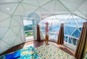 Wholesale Japan Dome House Igloo Geodesic Winter Dome Tent With Bathroom And Toilet from china suppliers