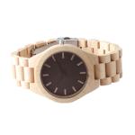 Men Quartz Wooden Quartz Watch Mineral Glass Custom Logo 12 Month Guarantee