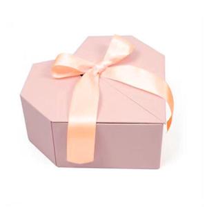 Wholesale Flower Gift Paper Box Custom Logo Colorful Magnetic Double Open Heart-shaped Ribbon Luxury from china suppliers