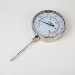 Silver 150mm Bimetal Thermometer Dial 200C Stainless Steel For Hot Water Tanks