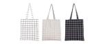 Printed 100% Cotton Fabric Tote Bag Large Capacity For Shopping