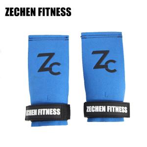 Wholesale Blue Ethos Leather Hand Grips Suede Microfiber Crossfit Lifting Gloves Palm Protect from china suppliers