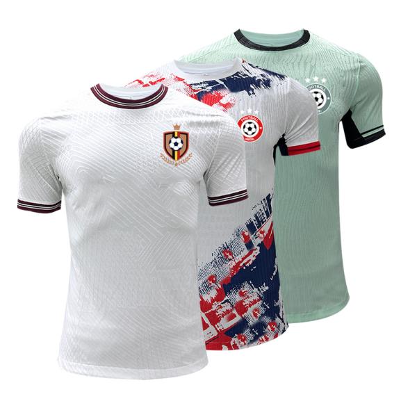 100% Polyester Material Football Team Jersey 120 - 160gsm Fabric Weight Quick