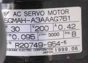 Wholesale SGMAH-A3AAAG761 Industrial Servo Motor Yaskawa SGMAH Series Ins B SERVO MOTOR from china suppliers