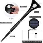 Powerful 400 Lumen 0.5W LED Solar Landscape Spotlights Adjustable Height