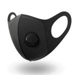 Fashion Black Valved Dust Mask Anti Fog Medical Respirator Mask 170*140mm