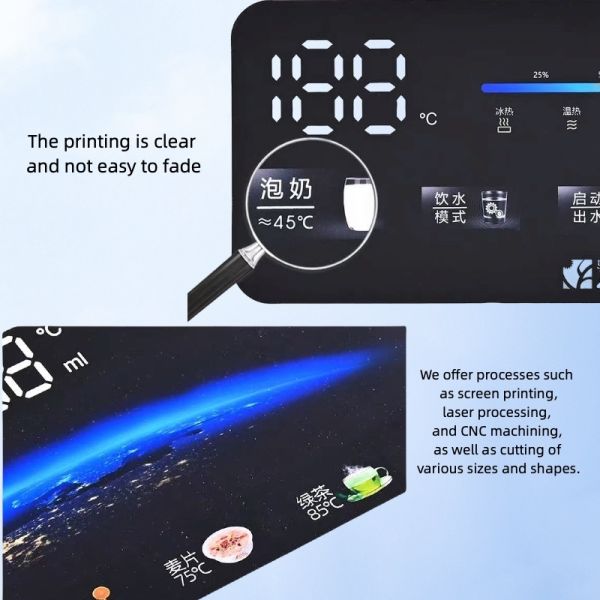 Capacitive Touch Panel with Long Lifespan and Multi Control Switch in Glossy or Matte Finish for Household Appliances