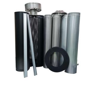 Wholesale CE Silver Color 1200mm SS 6 Galvanized Stove Chimney Pipe from china suppliers