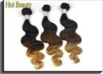 Grade 6A+ Ombre Virgin Peruvian Hair Bundles 14"--24" Inch For Young Girl