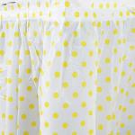 Light Yellow Modern Plain Style Square table skirt Party Event Supplies