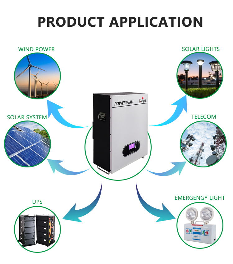 Solar Household Wall Mounted Lithium Battery Portable 48V Energy Storage Battery