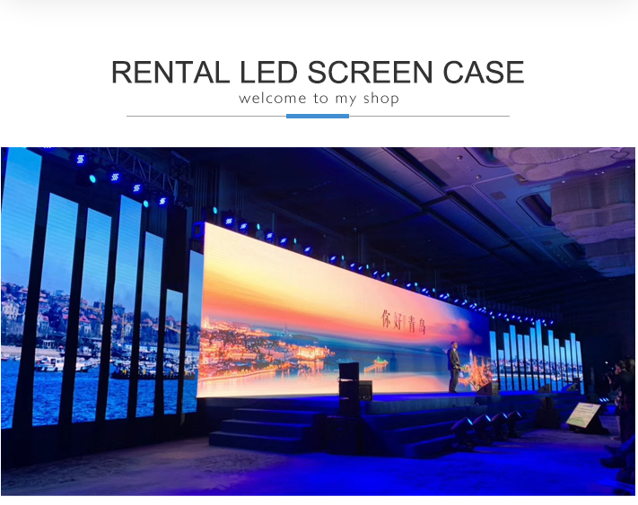 Rental LED Screen Large Led Stage Curtain Screen P2.9 Mobile Led Screen Hire For Events