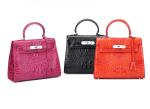Dongguan manufacturer sells new crocodile skin handbag for ladies with