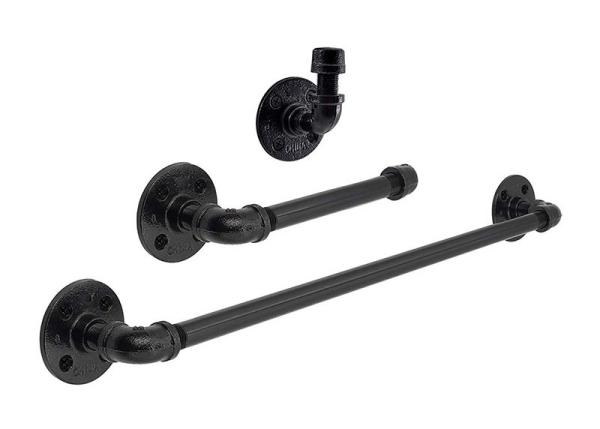 Double Male Thread Nipple Industrial Pipe Coat Rack Decoration Crafts Pipe