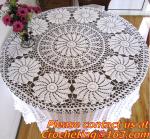 Crocheted Applepine flower Table cloth, table cover, handmade crochet, blanket,
