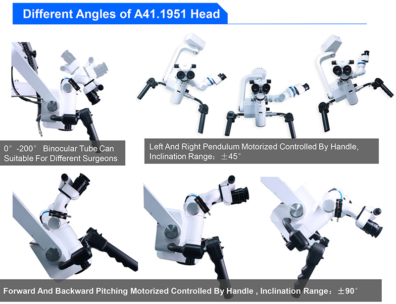 Dual Head Neurosurgery Brain Surgery ENT Operating Microscope